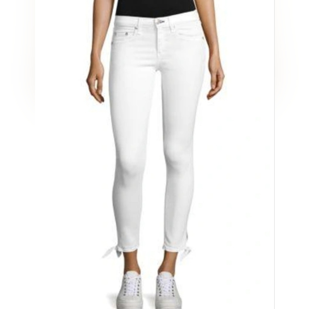 Rag & Bone White Stevie Capri